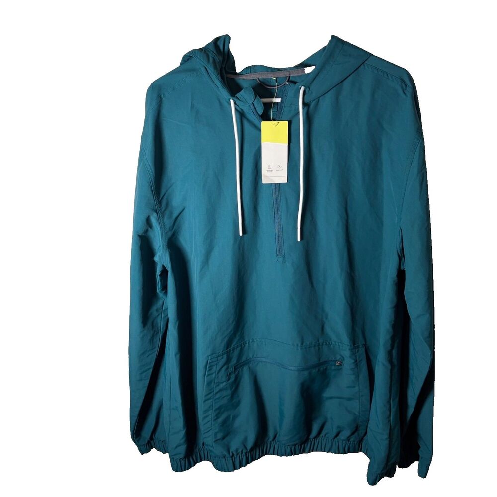 All In Motion Jacket Men's Medium Hoodie Windbreaker Pullover Lightweight NWT